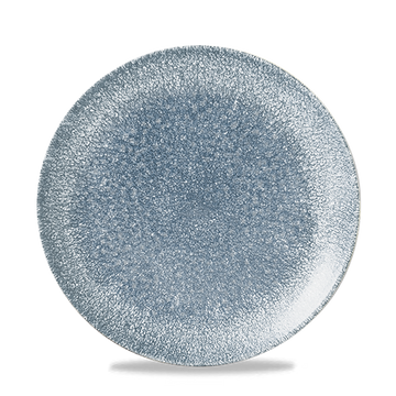 Raku Topaz Blue Coupe Plate 21.7cm